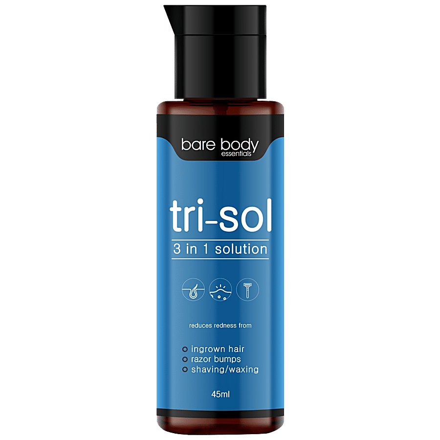 Bare Body Essentials Tri-Sol 3 In 1 Solution - Reduces Redness From Razor Bumps