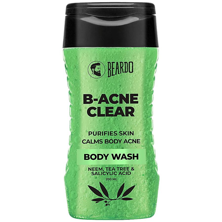 Beardo B-Acne Clear Body Wash - Purifies Skin & Calms Acne