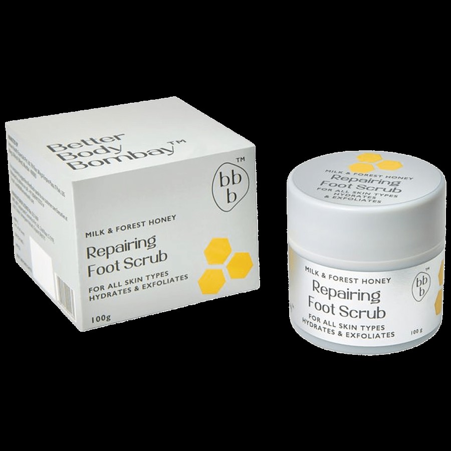 Better Body Bombay  Repairing Foot Scrub - Milk & Forest Honey