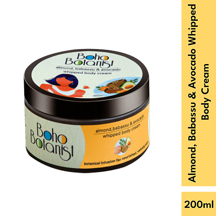 Boho Botanist Whipped Body Cream Almond - Babassu Avocado