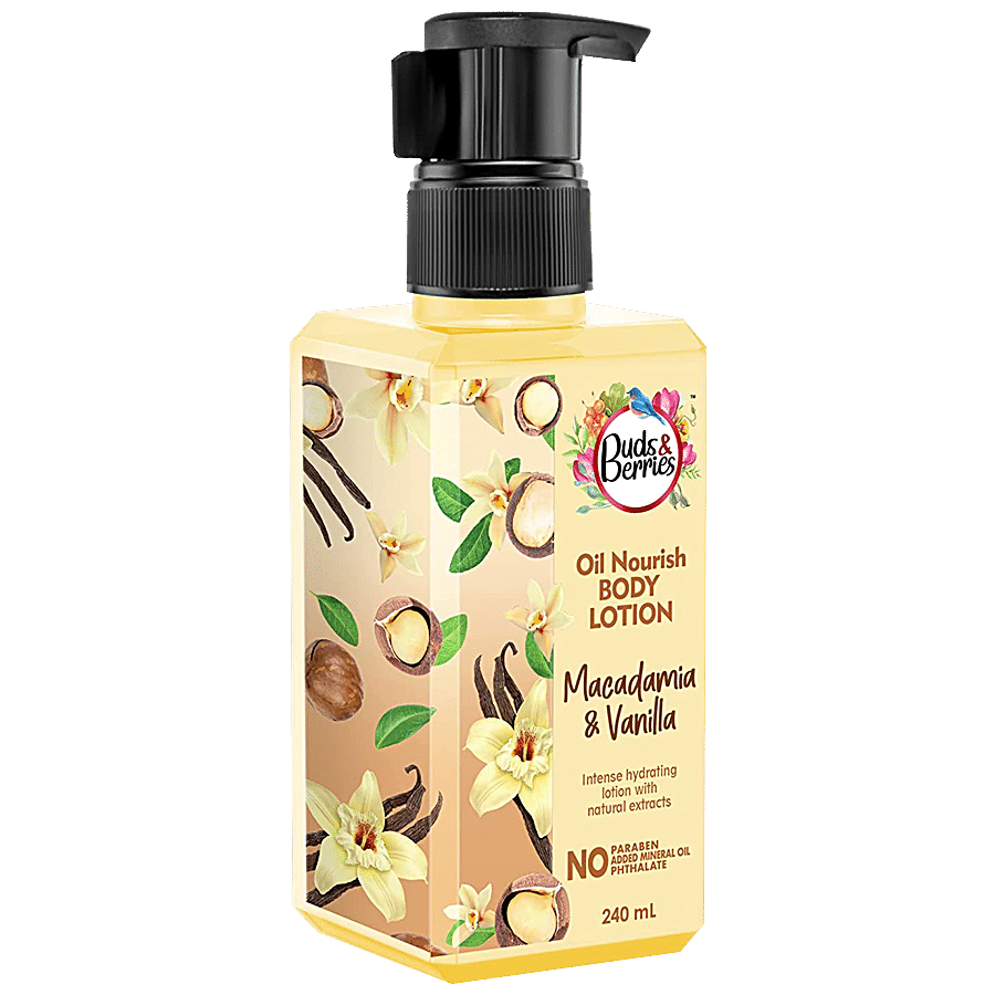 Buds & Berries Oil Nourish Body Lotion - Macadamia & Vanilla