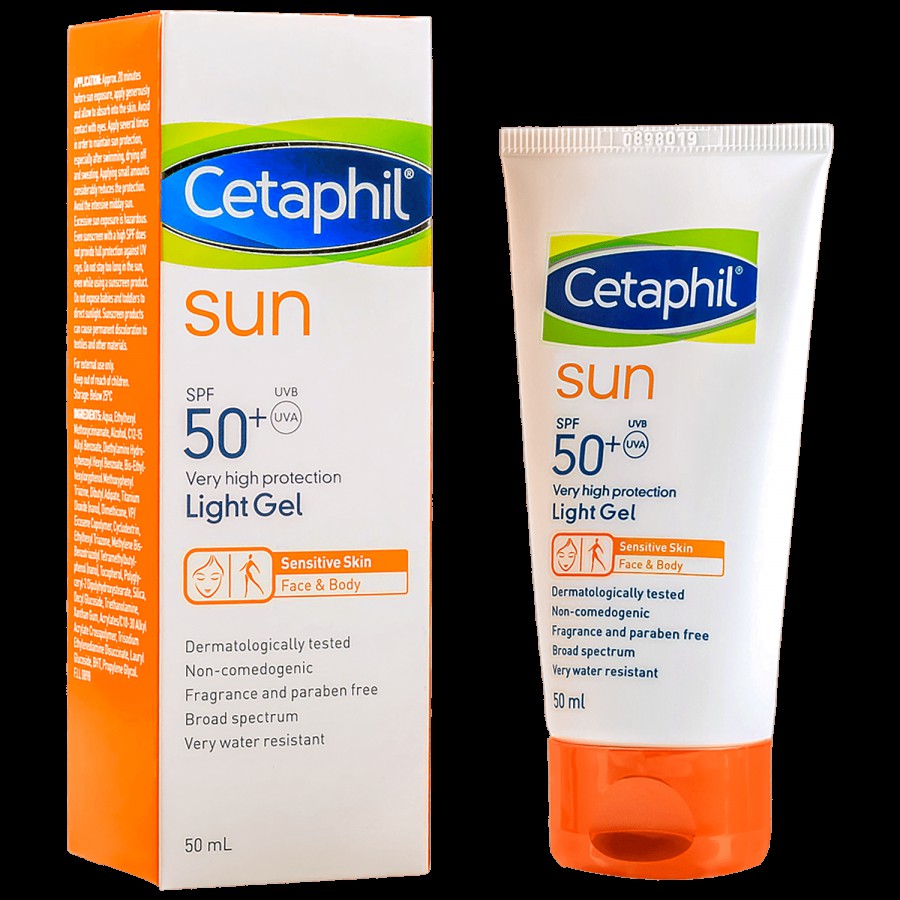 Cetaphil Sun PFf 50+ Light Gel - For Sensitive Skin