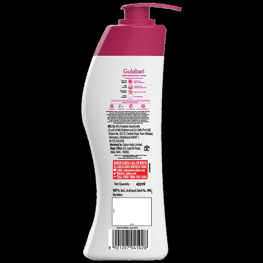 Dabur Gulabari Moisturising Body Lotion - Rose Glow