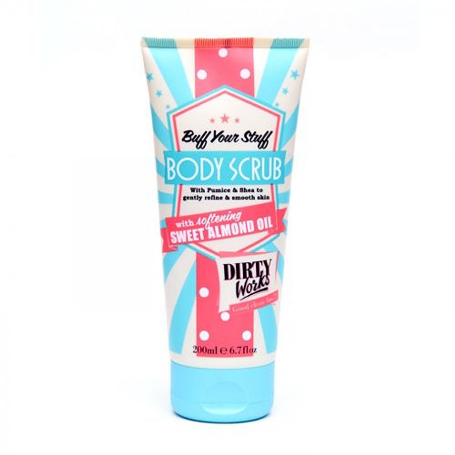 Dirty Works Buff Your Stuff Body Scrub - With Softening Sweet Almond Oil