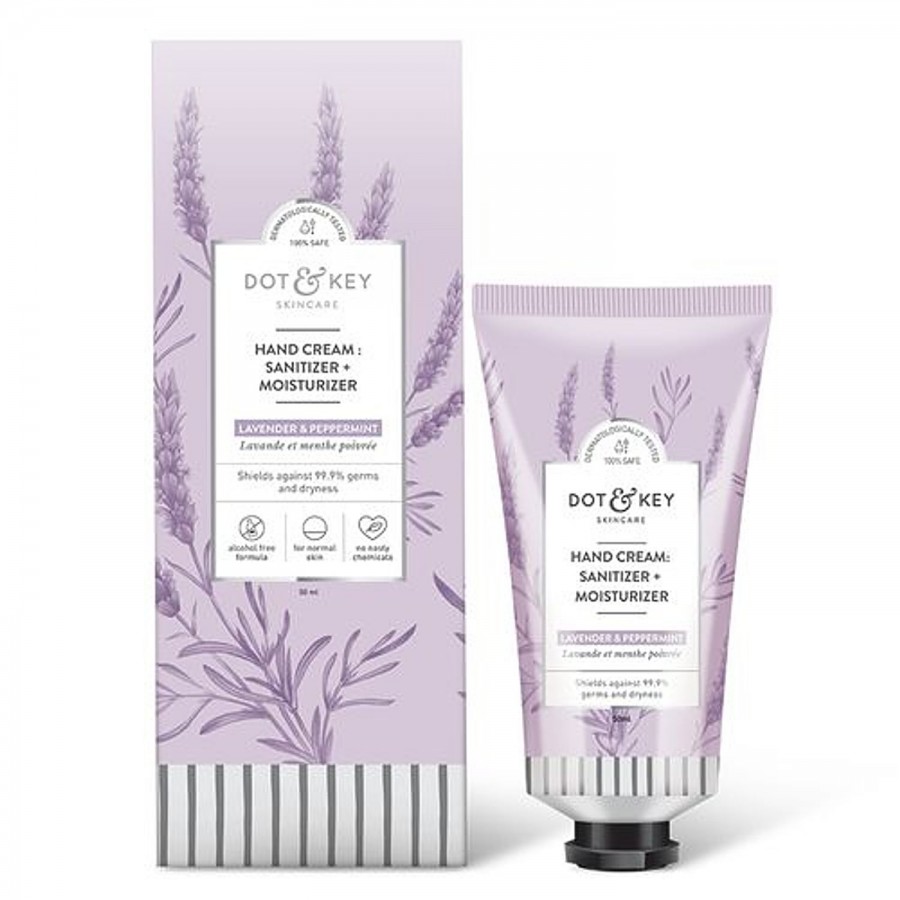 Dot & Key Hand Cream: Sanitizer + Moisturizer - For Normal Skin