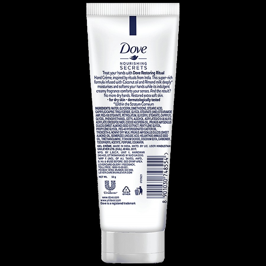 Dove Nourishing Secrets Hand Crème - For Dry Skin