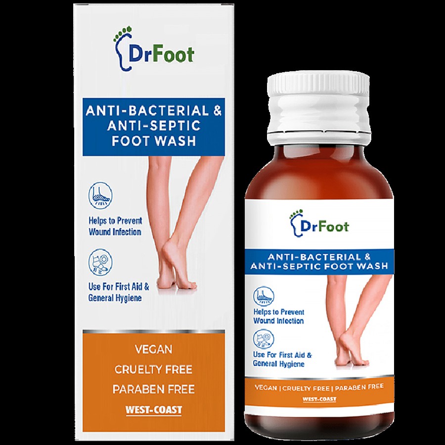 Dr Foot  Antiseptic Antibacterial Foot Wash - For Athletes Foot