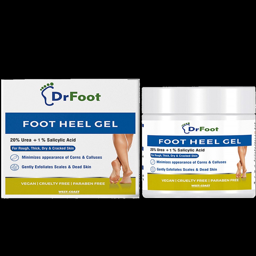 Dr Foot  Foot Heel Gel Moisturises Callus Cracked Rough Dry Dead Skin & Corns