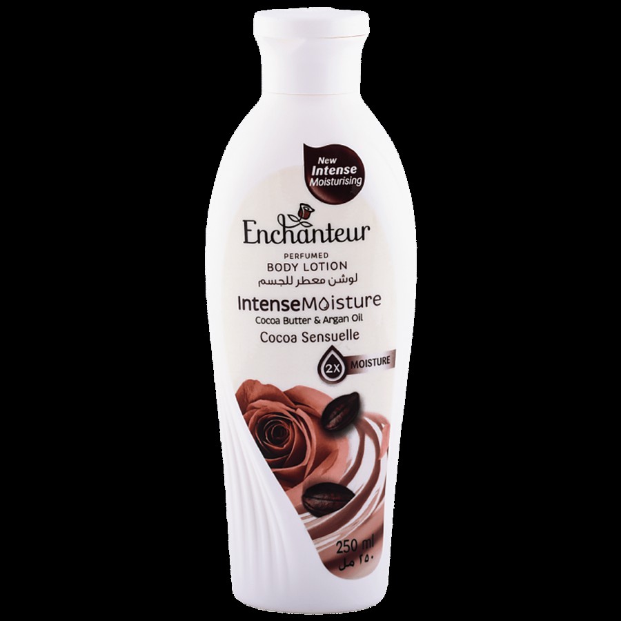 Enchanteur Cocoa Sensuelle Body Lotion with Cocoa Butter & Argan Oil