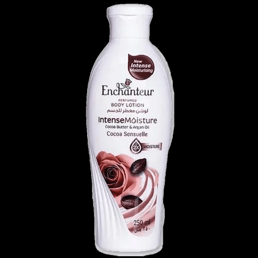 Enchanteur Cocoa Sensuelle Body Lotion with Cocoa Butter & Argan Oil