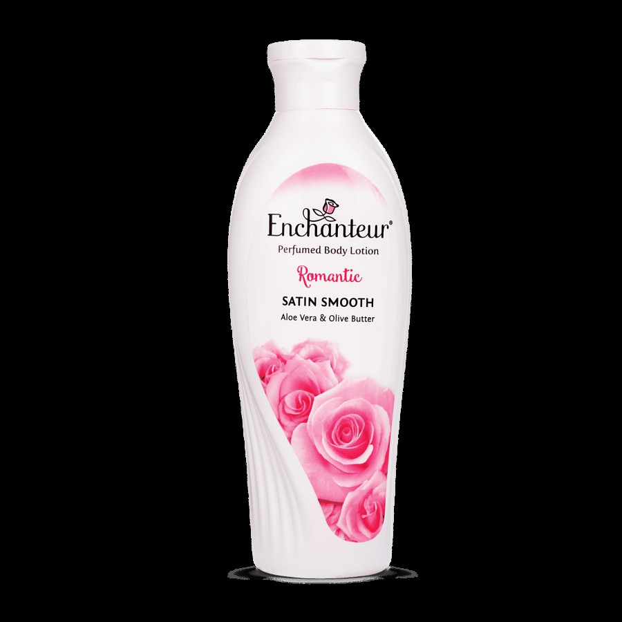 Enchanteur Romantic Perfumed Body Lotion with Aloe Vera & Olive Butter