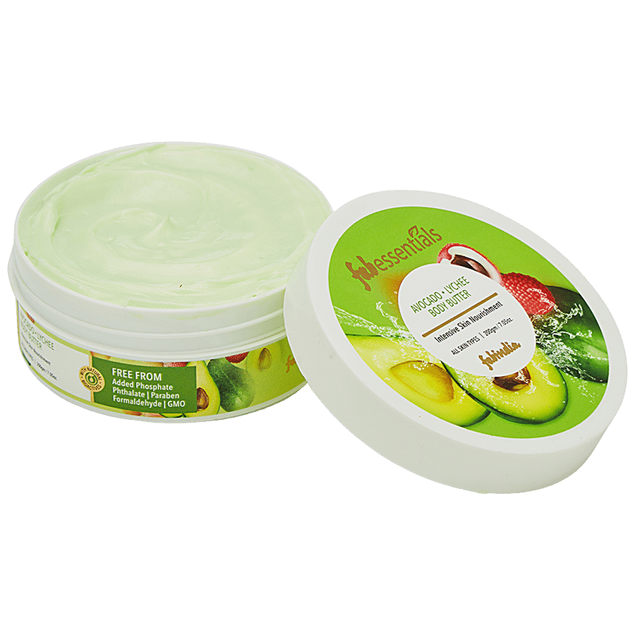 Fabessentials Avocado Lychee Body Butter - For Intensive Skin Nourishment