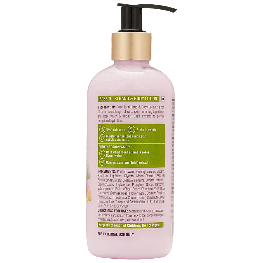 Fabessentials Rose Tulsi Hand & Body Lotion