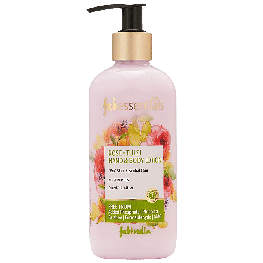 Fabessentials Rose Tulsi Hand & Body Lotion