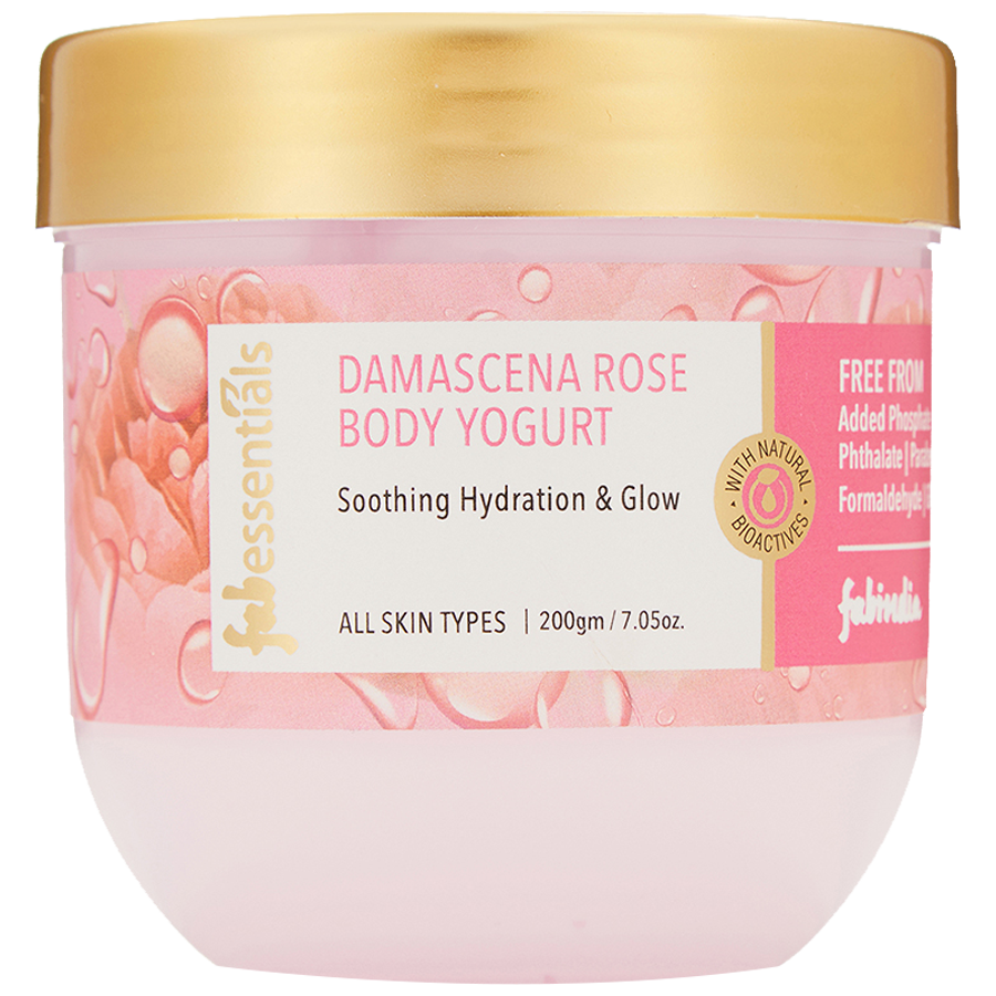 Fabessentials Damascena Rose Body Yogurt - Provides Hydration & Glow