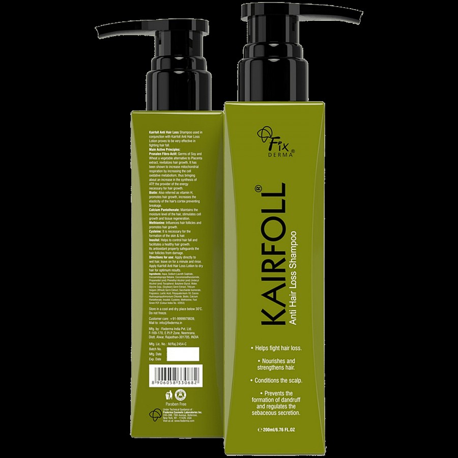 Fixderma Kairfoll Anti Hair Loss Shampoo