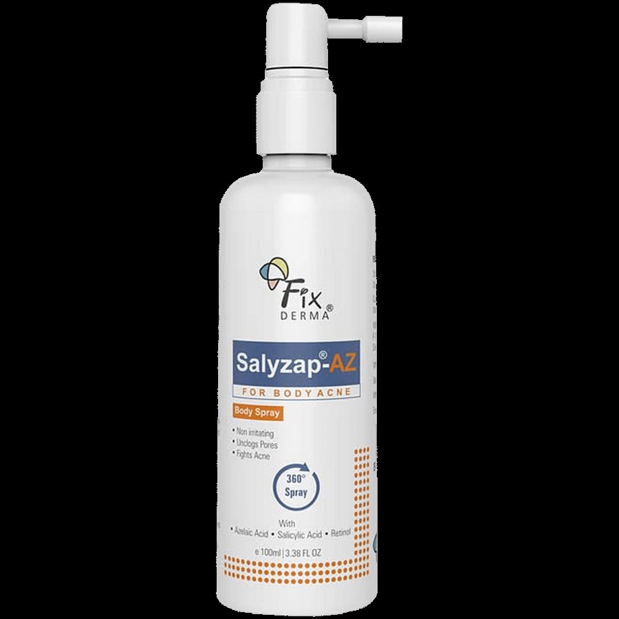 Fixderma Salyzap-AZ Body Spray - For Body Acne