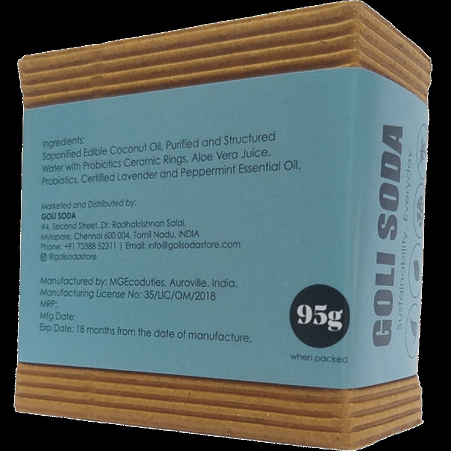 Goli Soda Probiotics Shave Bar - All Natural