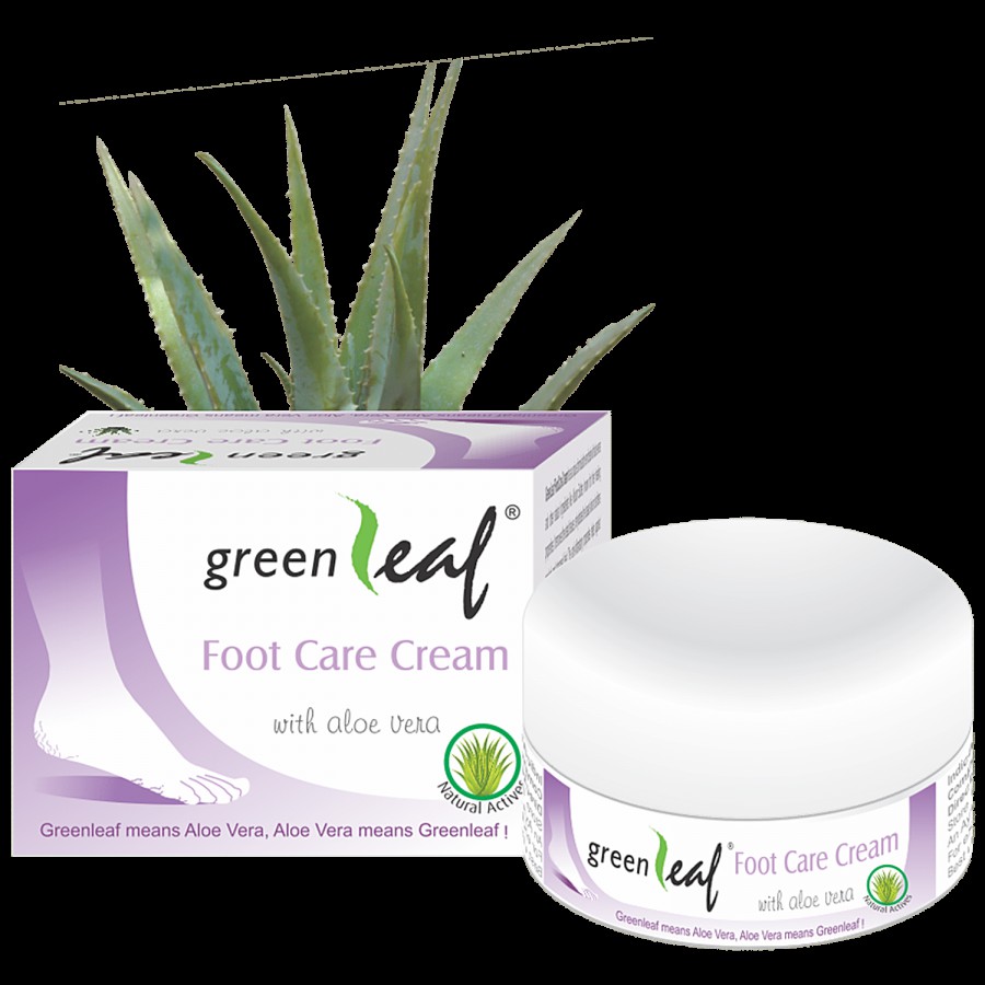 Green Leaf Foot Care Cream - With Aloe Vera