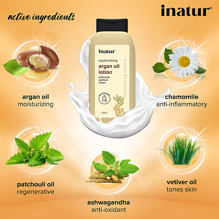 INATUR  Argan Oil Lotion - Non-Greasy & Moisturising