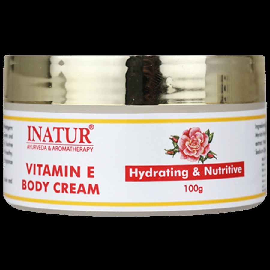 INATUR  Vitamin E Body Cream - For Dry & Dehydrated Skin