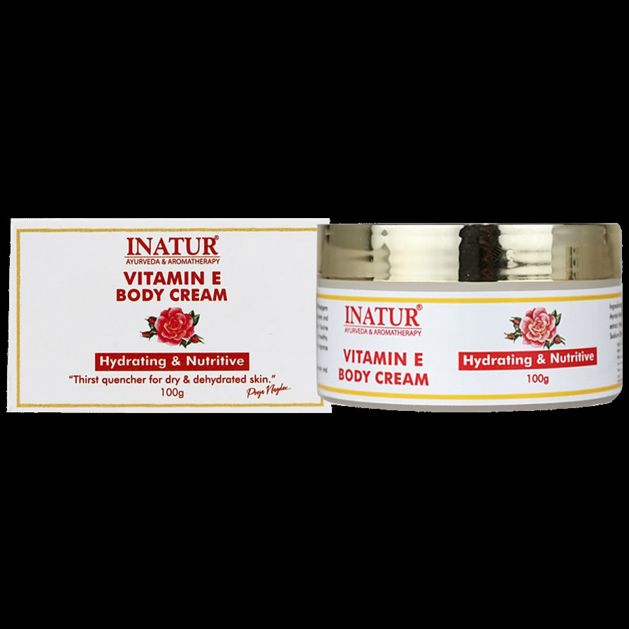 INATUR  Vitamin E Body Cream - For Dry & Dehydrated Skin