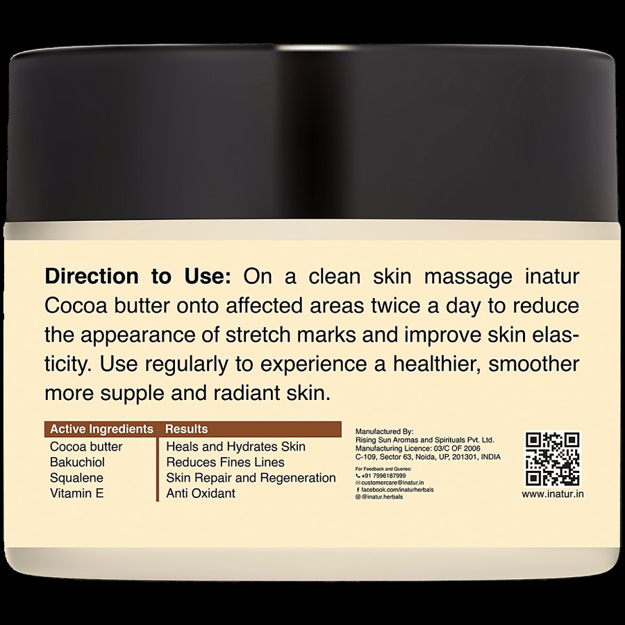 Inatur Stretch Marks Cocoa Body Butter - Vitamin E