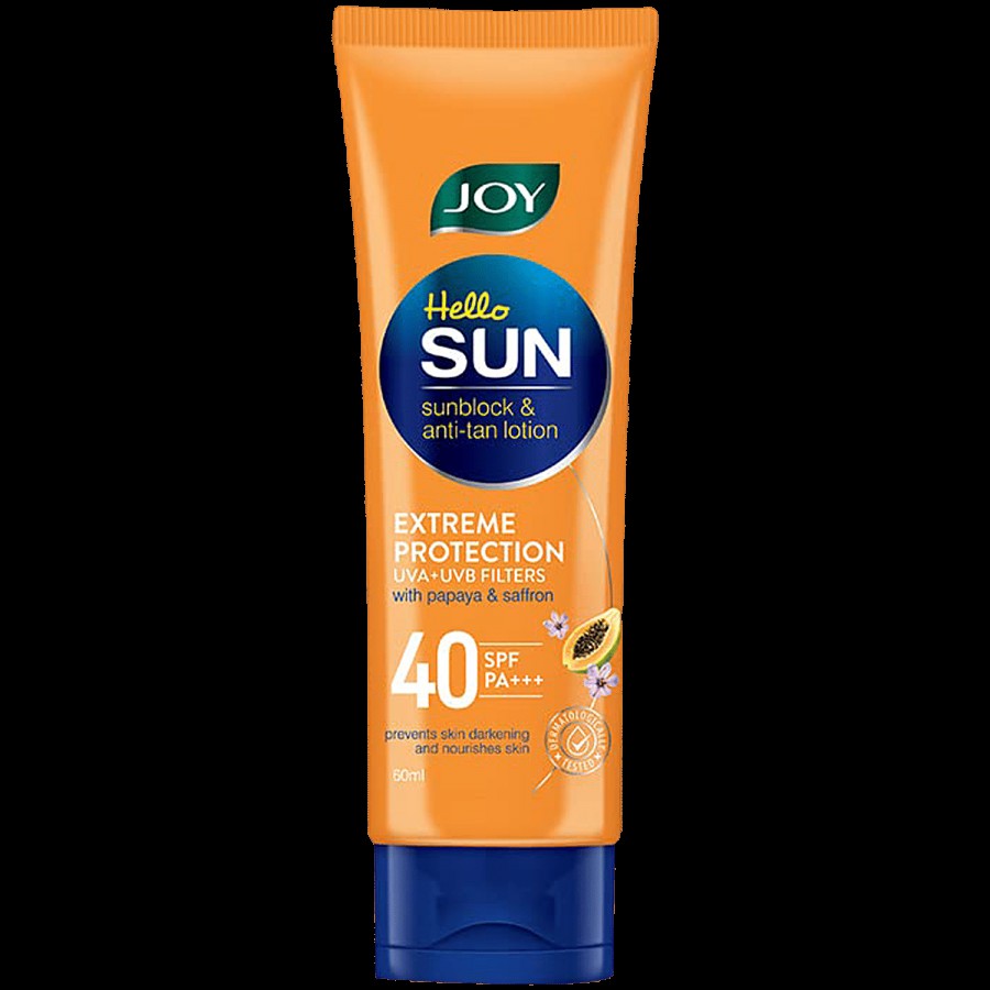 Joy Hello Sun SunBlock & Anti-Tan Lotion SPF40