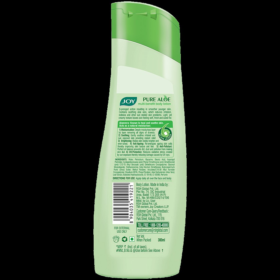 Joy Pure Aloe Multi-Benefit Body Lotion