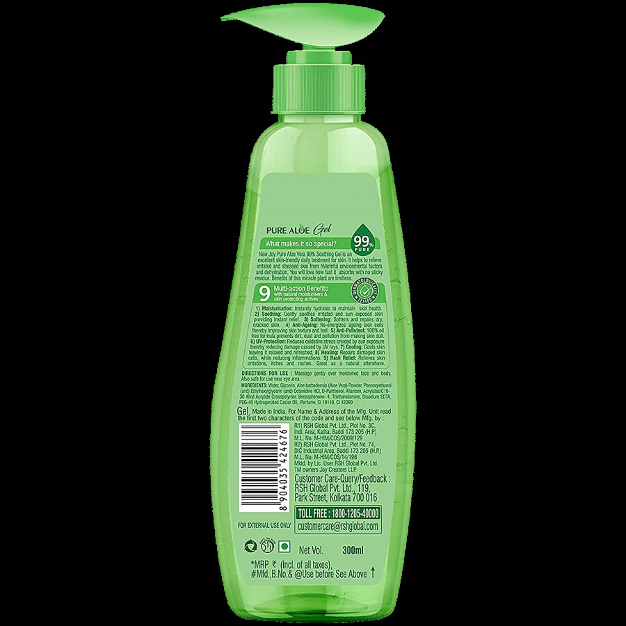 Joy Pure Aloe Repairing & Soothing Gel