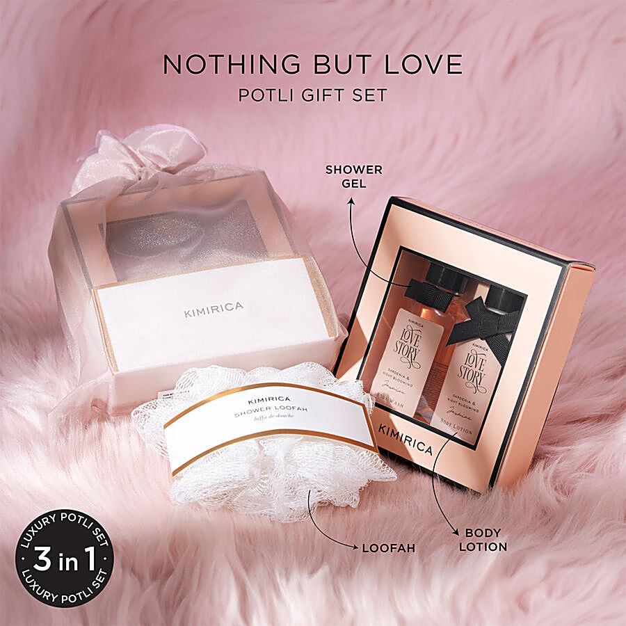 KIMIRICA Nothing But Love Story Gardenia & Night Blooming Duo Potli Gift Set