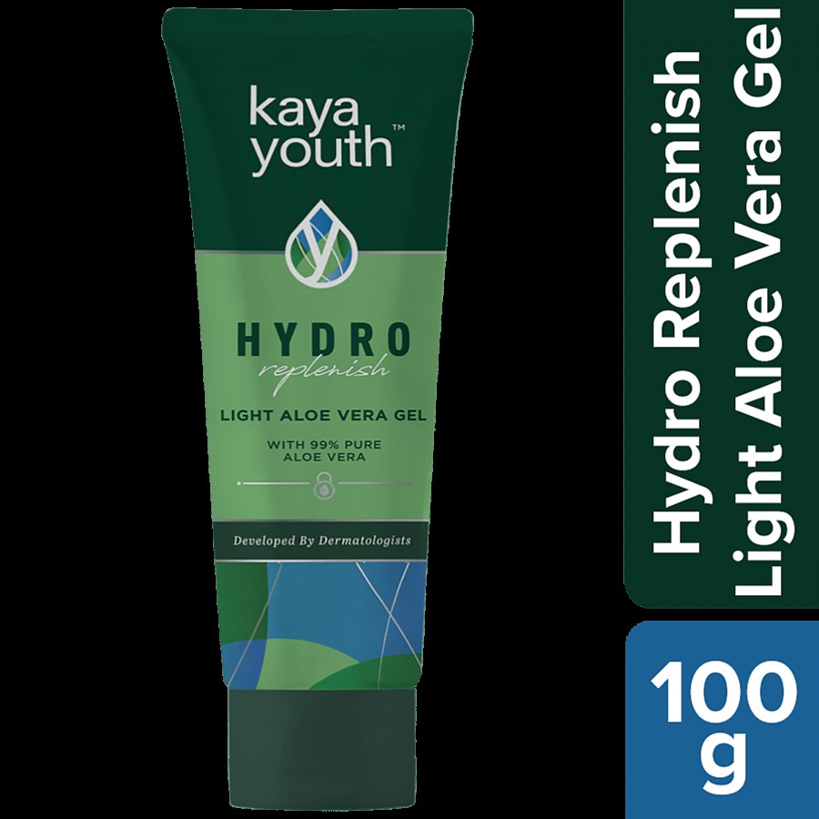 Kaya Youth Hydro Replenish Light Aloe Vera Gel - With 99% Pure Aloe Vera