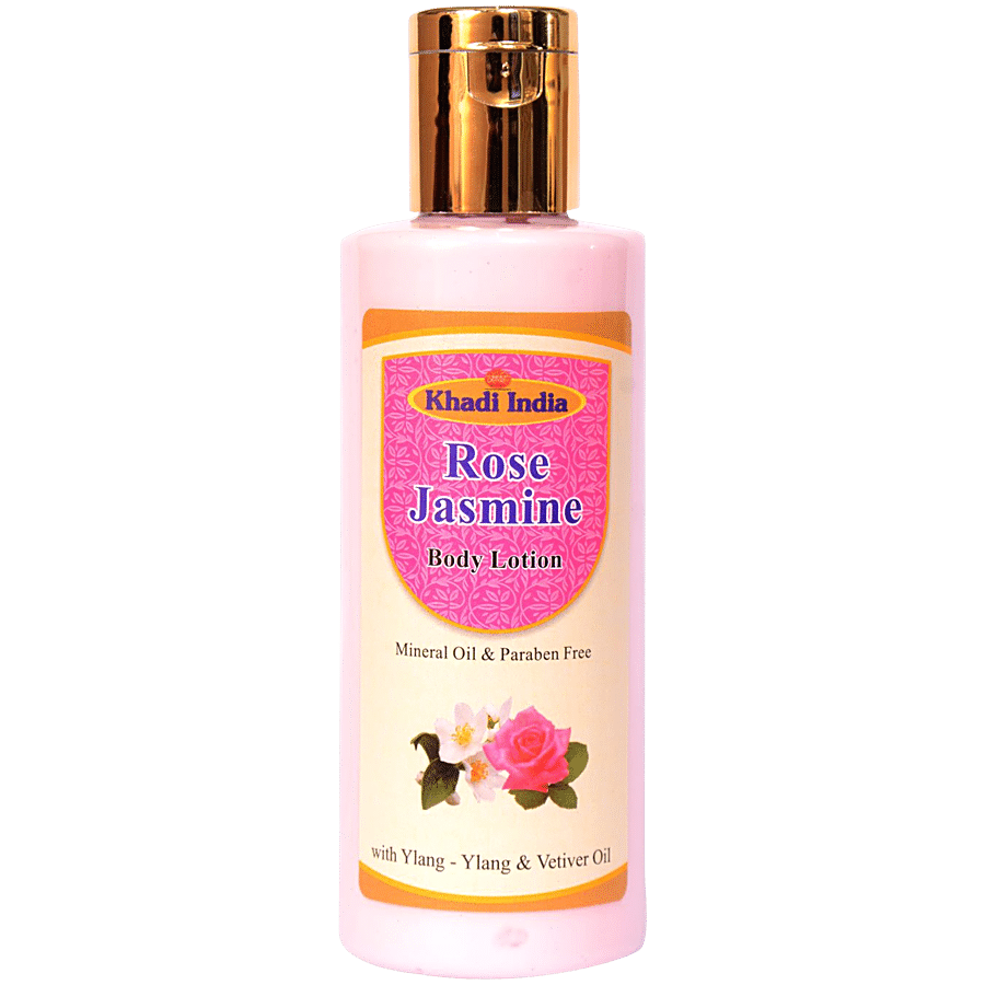 Khadi India Rose Jaismine Body Lotion - Paraben Free