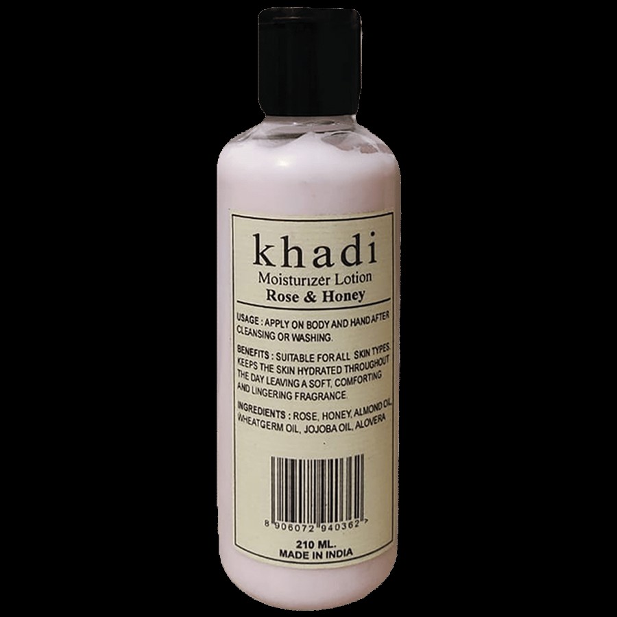 Khadi Herbal Honey & Rose Moisturizer Body Lotion - Nourishing