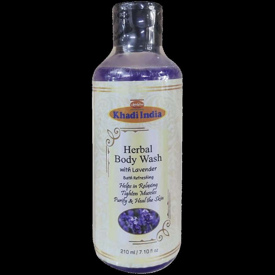 Khadi India Herbal Lavender Body Wash