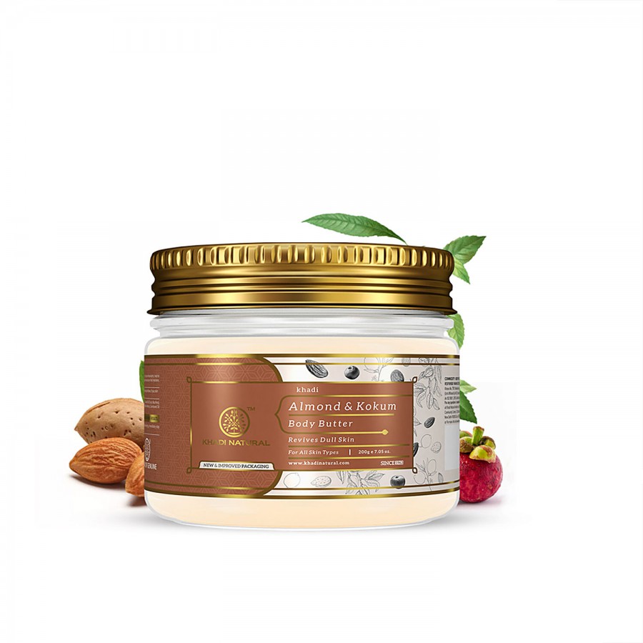 Khadi Natural Almond & Kokum Body Butter - Revives Dull Skin