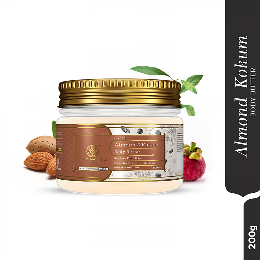 Khadi Natural Almond & Kokum Body Butter - Revives Dull Skin