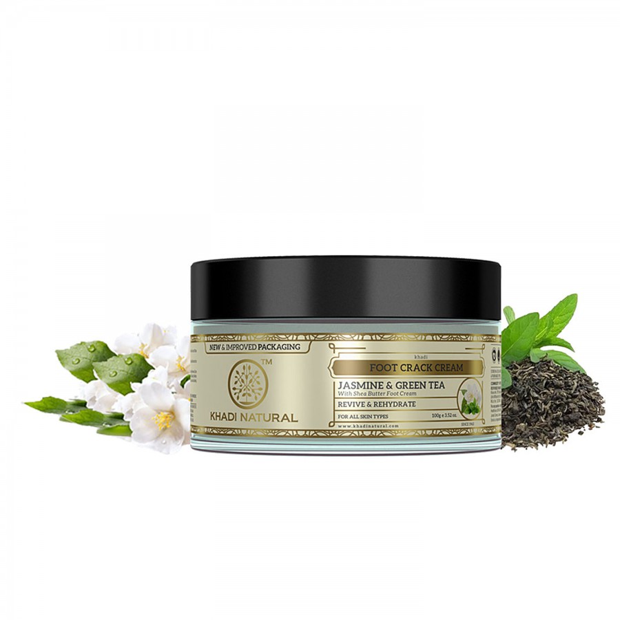 Khadi Natural Jasmine & Green Tea Foot Crack Cream - Nourishes & Moisturizes