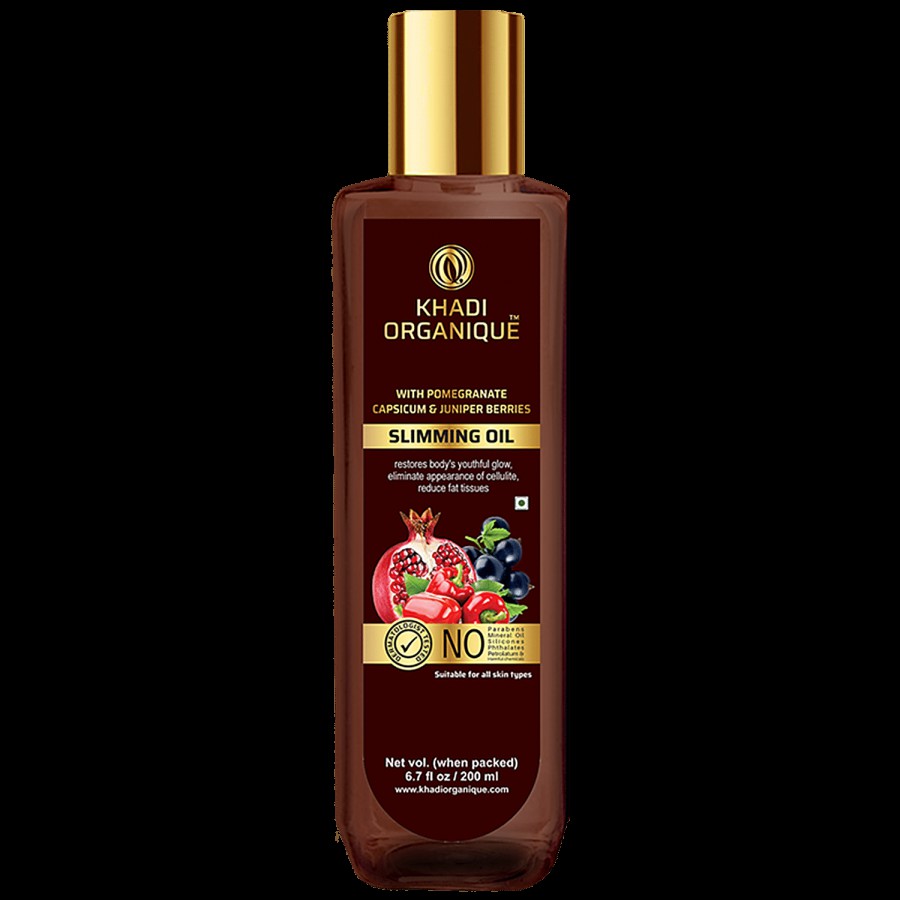 Khadi Organique Slimming Oil - Helps In Anti-Cellulite