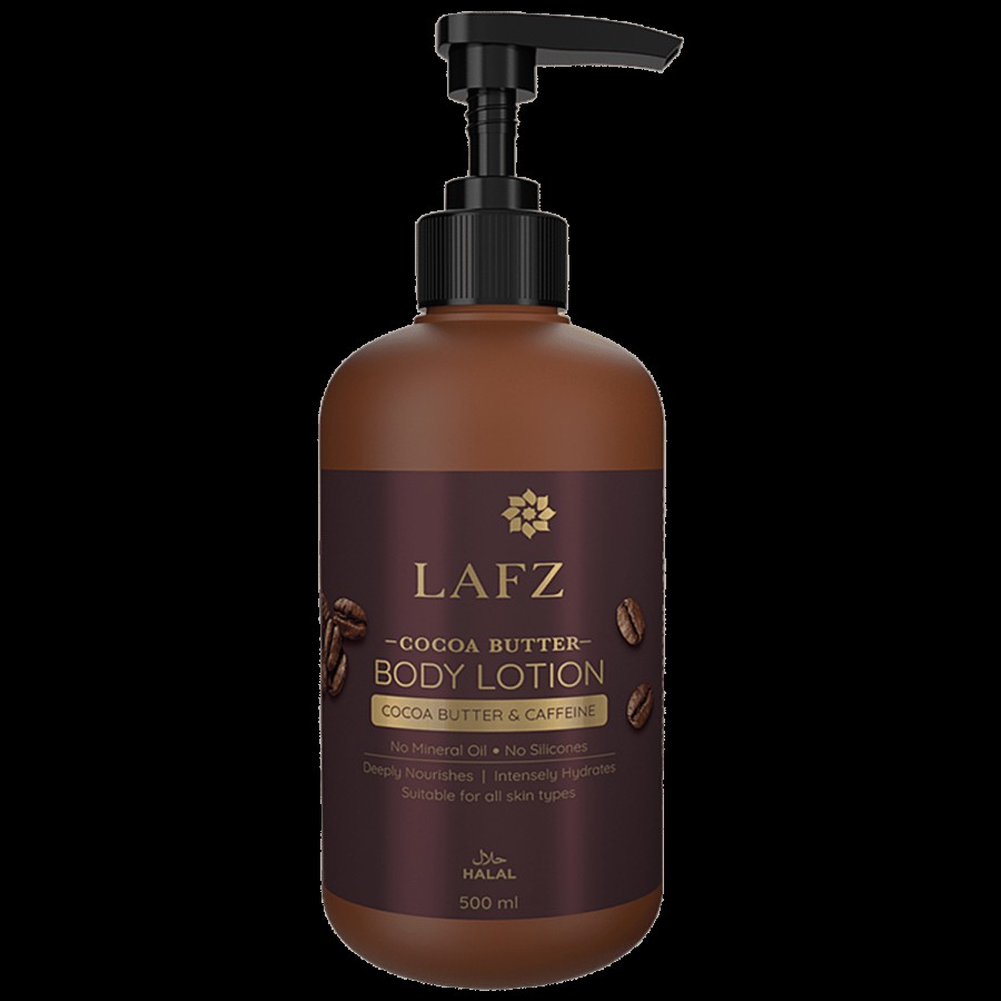 LAFZ Cocoa Butter Body Lotion - With Caffeine