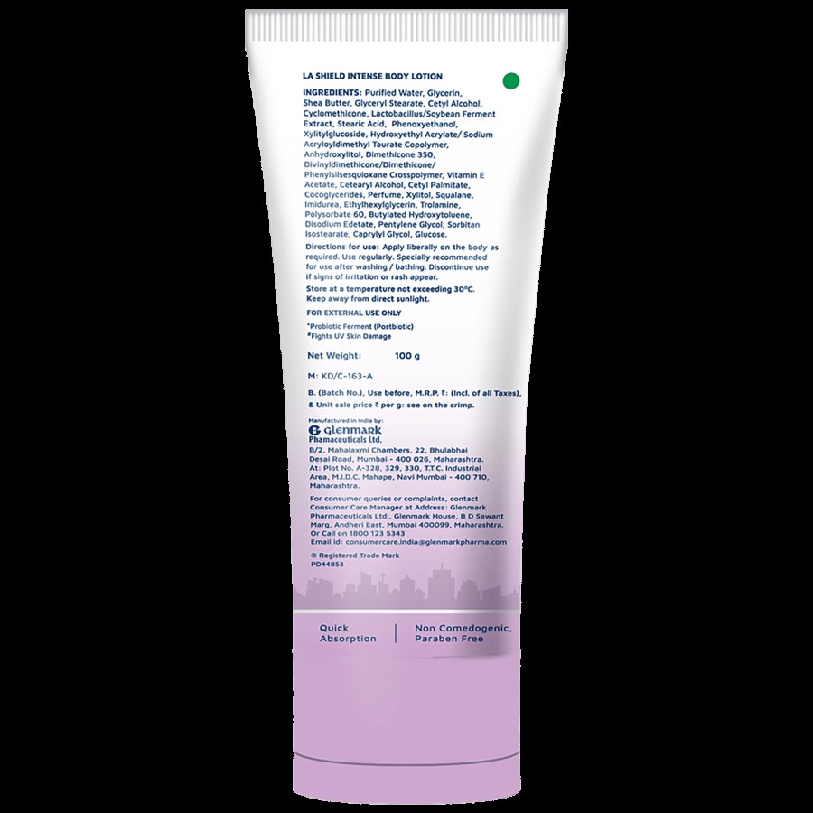 La Shield Intense Body Lotion - Probiotic Moisturizer