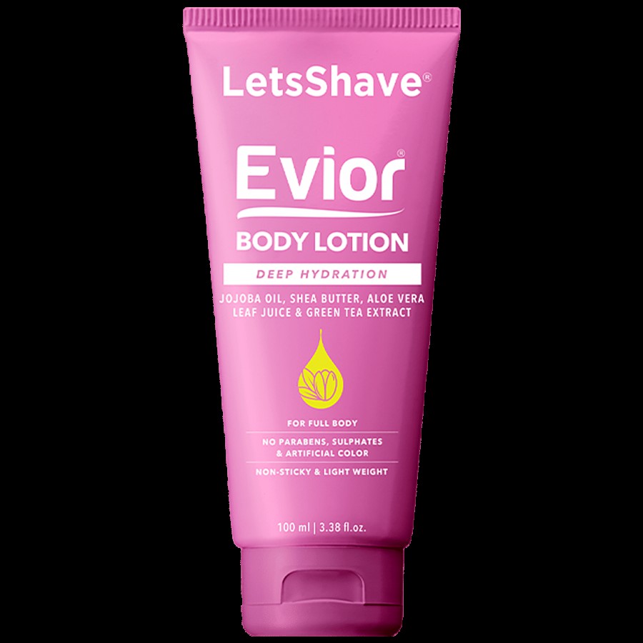 LetsShave Evior Body Lotion For Women - Deep Moisture Nourishing For Dry Skin