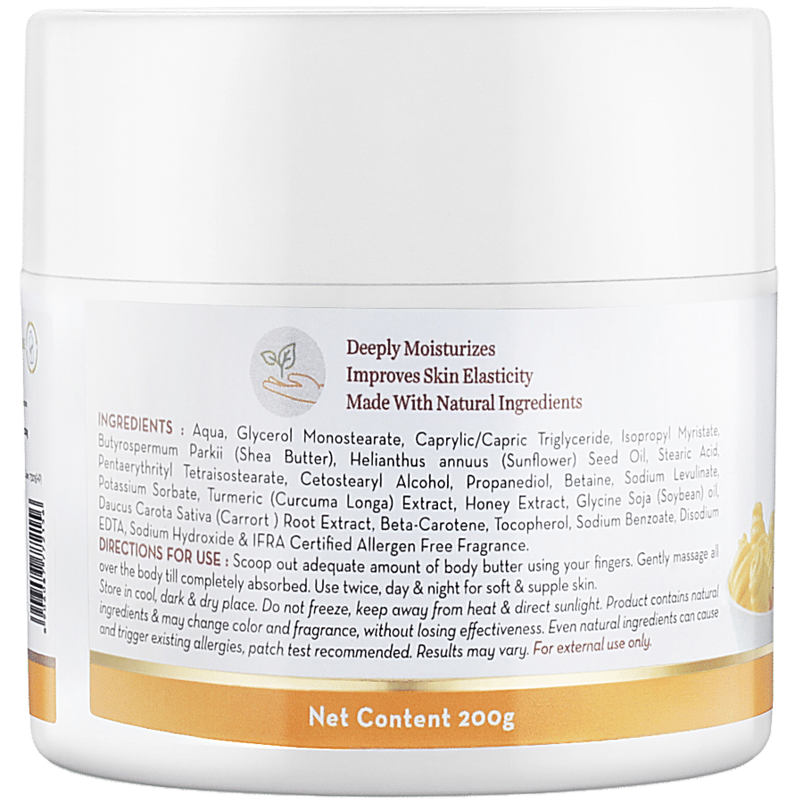 Mamaearth Deep Nourishment Ubtan Body Butter - With Turmeric & Honey