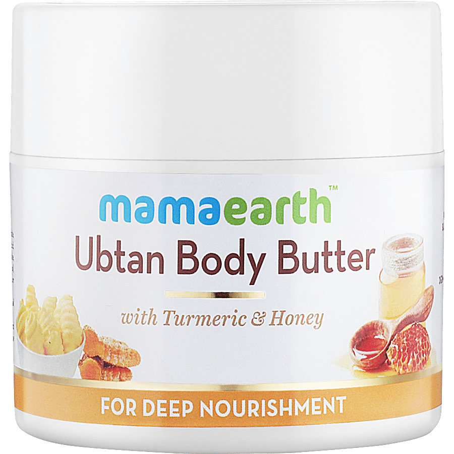 Mamaearth Deep Nourishment Ubtan Body Butter - With Turmeric & Honey