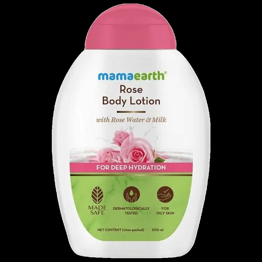 Mamaearth Rose Body Lotion - With Rose Water & Milk