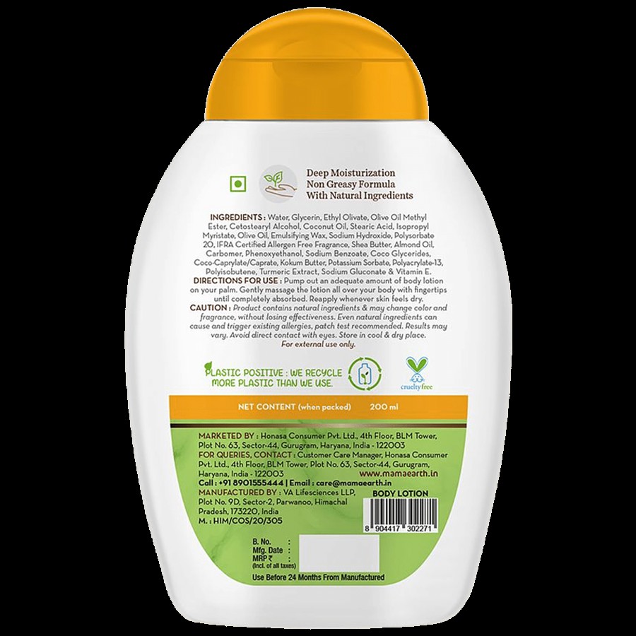 Mamaearth Ubtan Body Lotion - With Turmeric & Kokum Butter