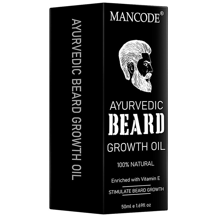 Mancode Ayurvedic Beard Growth Oil - 100% Natural