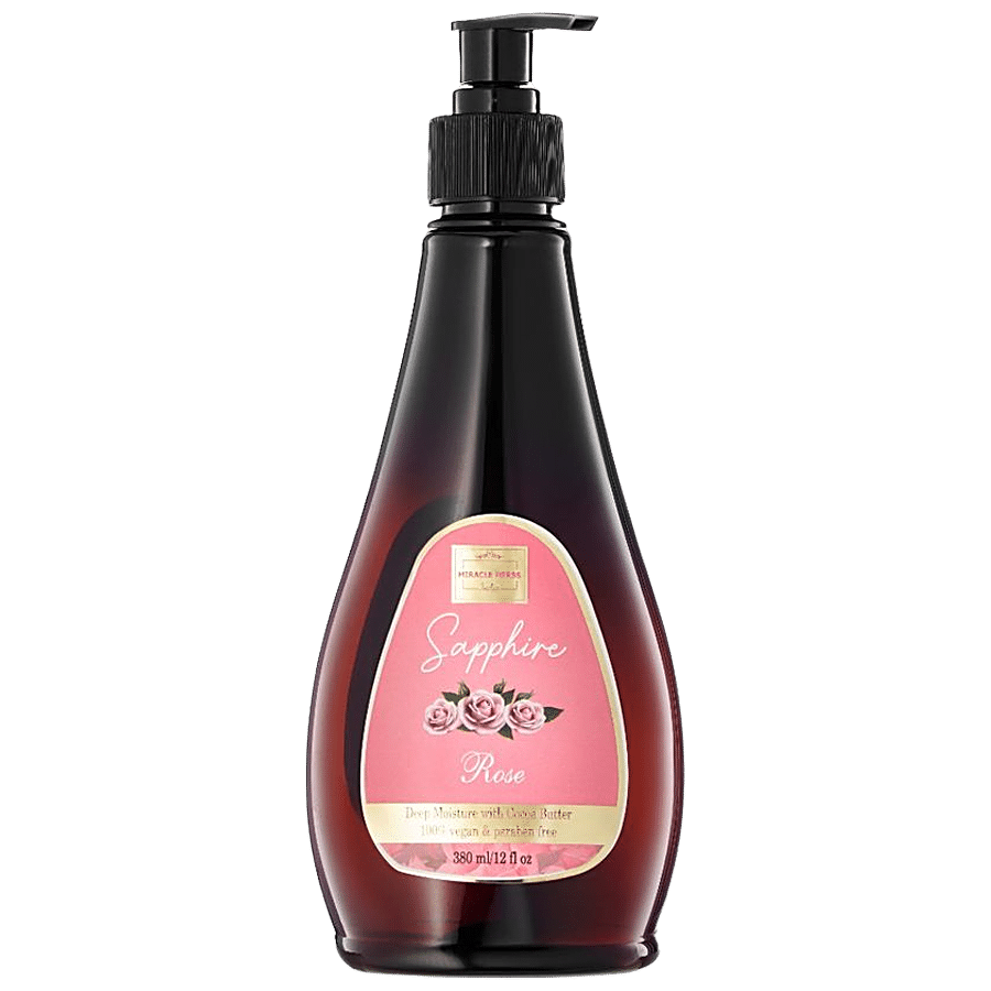 Miracle Herbs India Sapphire Body Lotion - Rose