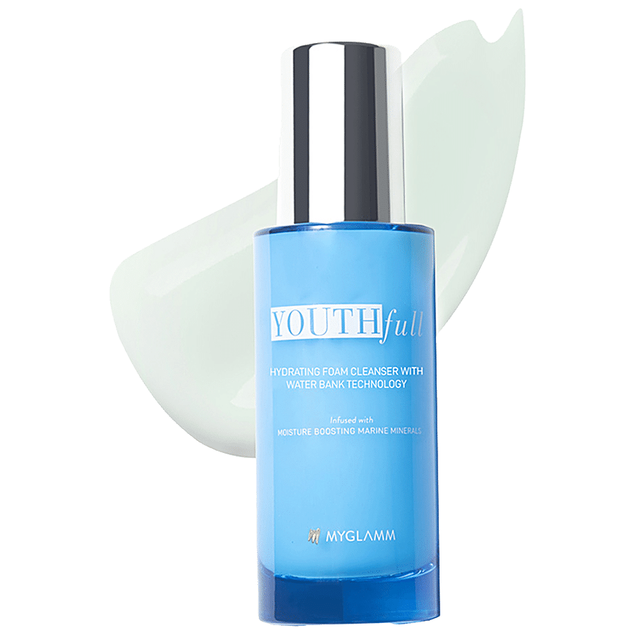 MyGlamm MyGlamm YOUTHfull- Hydrating Foam Cleanser With Water Bank Technology -95ml