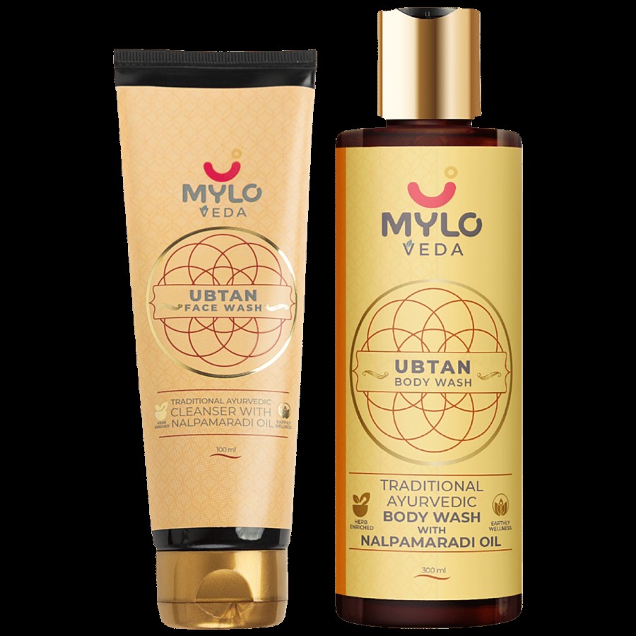 Mylo Veda Ubtan Care Combo - Face Wash & Ubtan Body Wash